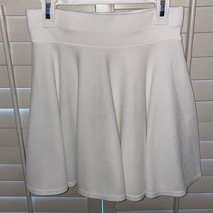 White pleated tennis skirt